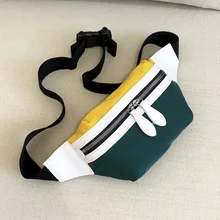 Новинка, модная поясная сумка, женская сумка для отдыха, с панелями, поясная сумка для женщин, с буквенным принтом, Женская поясная сумка