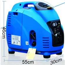 Передвижной внутренний прицеп 3 кВт цифровой преобразователь четырехтактный бензиновый генератор 220 в маленький медный малошумный кемпинг