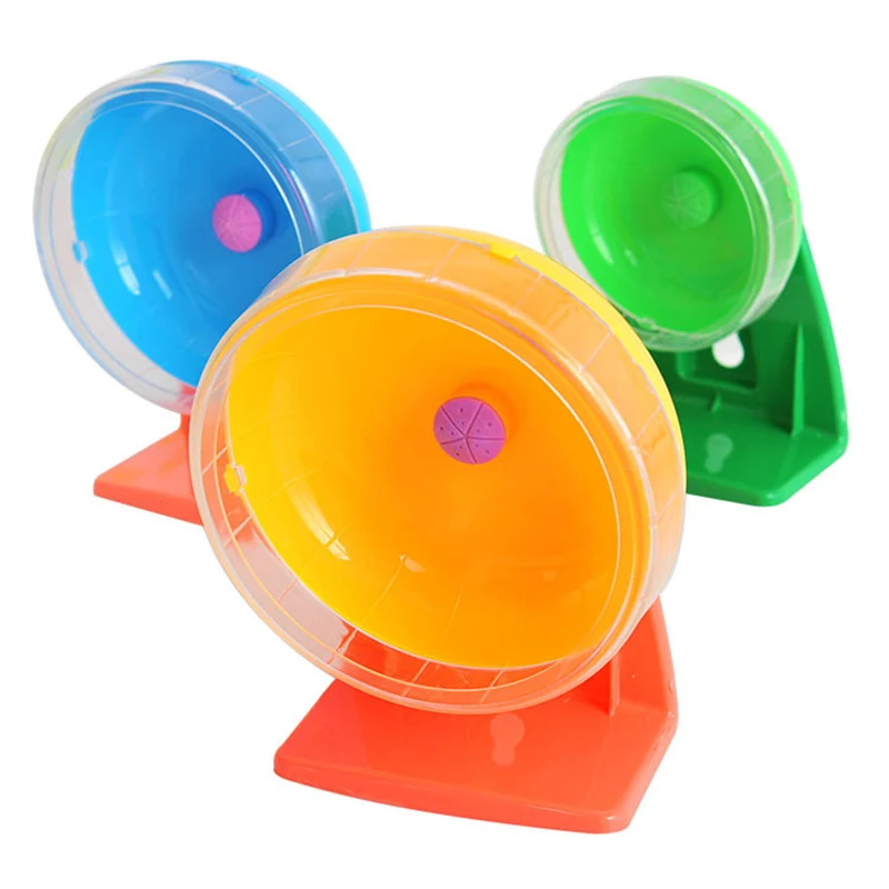

Small Pets Running Wheel Guinea Pig Hamster Sports Round Wheel Hamster Cage Accessories Silent Exercise Wheel for Pet Toy