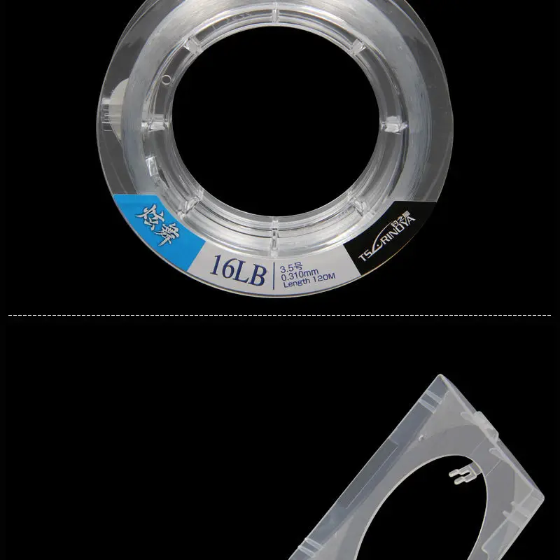 Tsurinoya 120 M 6LB-16LB прочная и эластичная Моноволокно импортная нейлоновая леска и устойчивая к истиранию леска