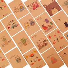 40pcs/lot Vintage Small Notebook Paper Book Diary Notebook Students Stationery 64K Wholesale vintage leather notebook key design vintage cowhide paper retro straps diary doodle book notepads diary