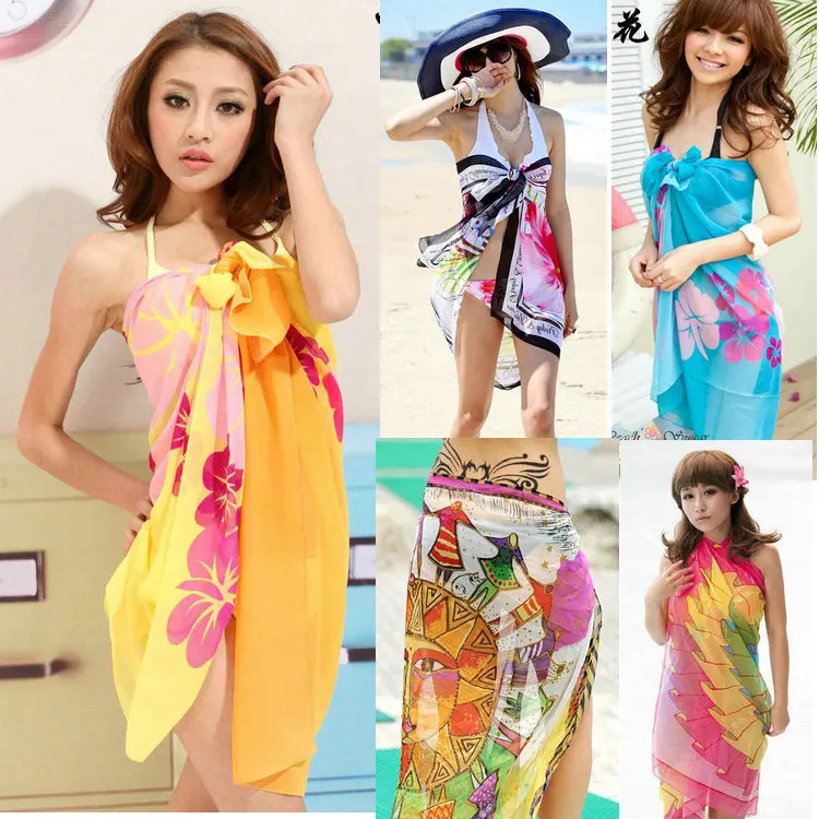 Swimwear bikini mantillas scarf yarn ultralarge yarn beach towel