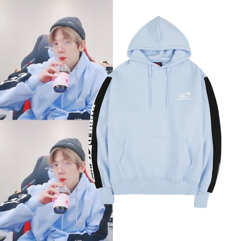 

WXCTEAM Kpop EXO BAEK HYUN Hoodie Baek Hyun Same Style Korean Version Couple Long-sleeved Casual Sweatshirt Fans Hoodie Moletom