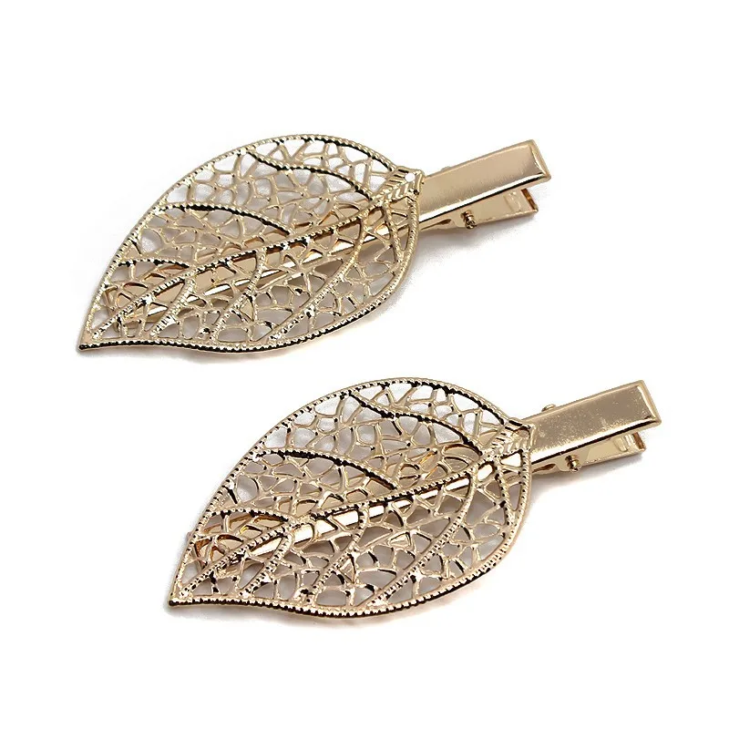 

1 pair Golden Leaf Clip Laurel Leaf Bobby Pin Laurel Leaf Hair Clip Grecian Bridal Accessories Gold hair Clip Bridemaids gift