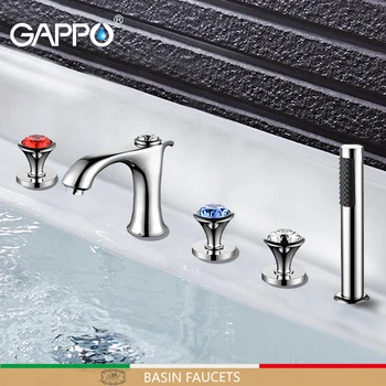 

GAPPO bathtub Faucet bathroom rainfall shower deck mounted mixer shower taps bath shower head tap rain shower sets