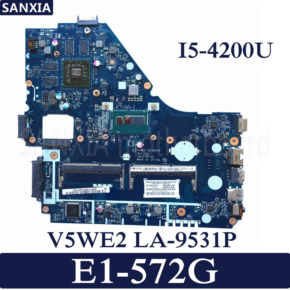 KEFU LA 9531P Laptop motherboard for font b Acer b font E1 572G original mainboard I5