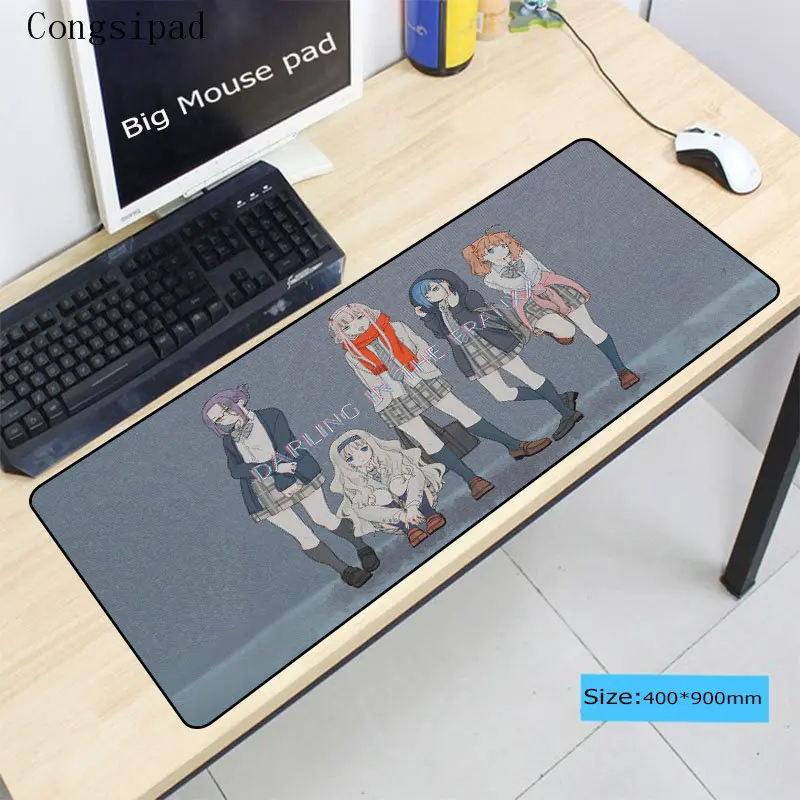  Congsipad Darling in the franxx Locking Edge Optional Mouse Pad for Desk Grande Gaming Mousepad Mat