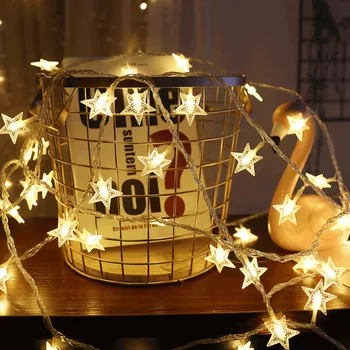 

USB Star night light for Christmas Wedding Garden Decoration lava Lamps New Year 3M Led luminaria de mesa indoor Vase lamp