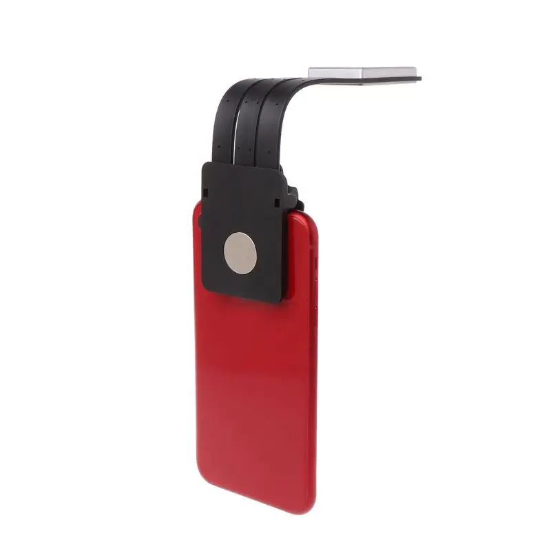 3 Colors Adjustable USB Rechargeable LED Book Light with Detachable Removable Clip Night Reading Lamp