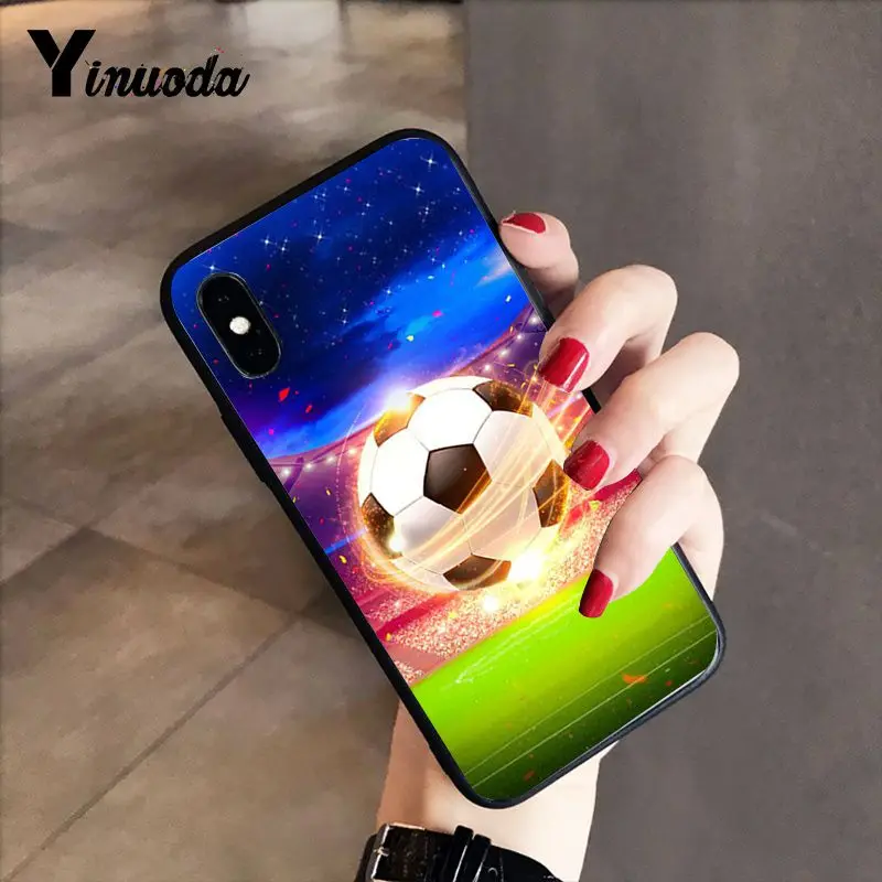 Football Soccer Ball on water burning fire sports