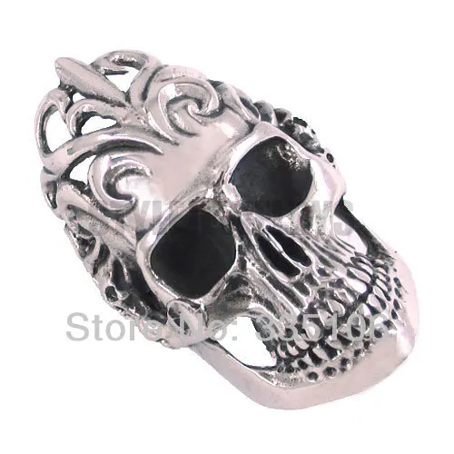 

Free Shipping! Large Biker Skull Ring Stainless Steel Jewelry Gothic Motor Biker Men Ring SWR0123