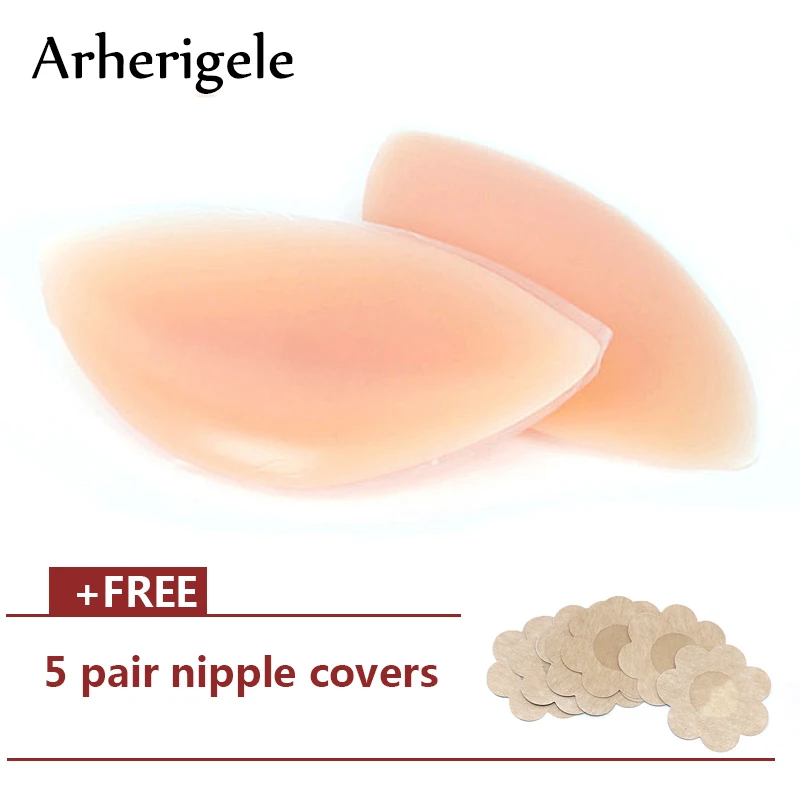Arherigele 3 Types Women Sexy Silicone Bra Pads Invisible Inserts Breast Gel Bra Pads Push Up