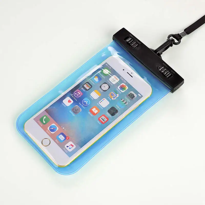 Водонепроницаемый чехол-сумка для подводной съемки, сухой Чехол-сумка для мобильного телефона huawei Iphone samsung - Цвет: Синий цвет