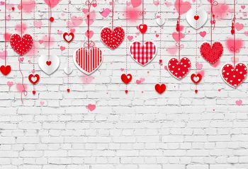 

Vinyl Photography Backdrops Valentine's Day Photo Background 5x7ft backdrops Child Photography studio fotografia old brick wall