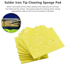 10pcsHeatstable толстый паяльник для очистки Замена термостойкие губки сварочные аксессуары