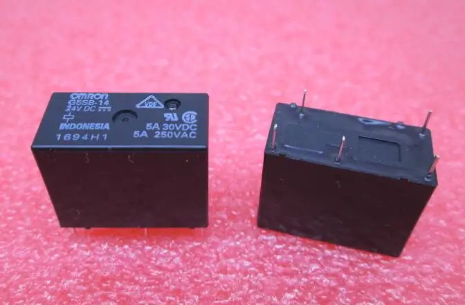 Горячая Распродажа новое реле Φ 24VDC G5SB14 DC24V 24V 5A 250VAC DIP5 20 шт./лот|Реле| |