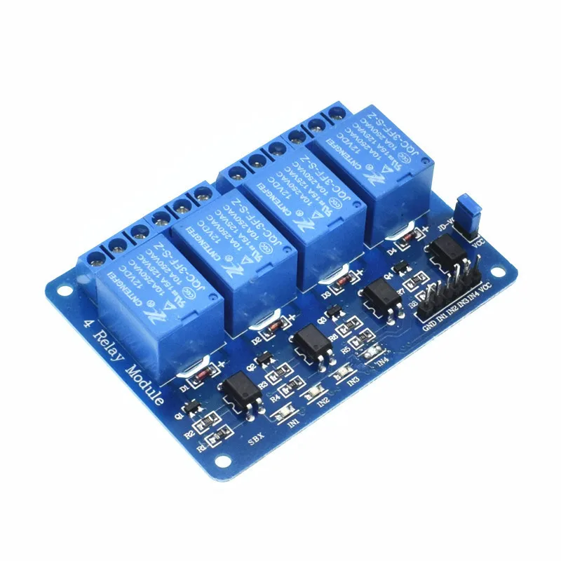 12V 4-канальный Релейный модуль для Arduino ARM PIC AVR DSP электронное реле 12V 4-канальный Релейный модуль низкий уровень срабатывает