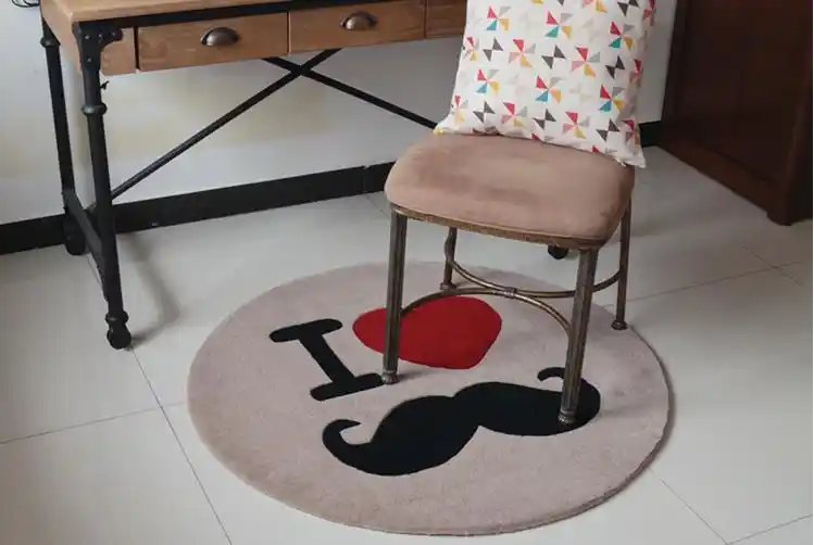 Personalized Custom New Trend Carpet Round Doormat Bedroom Bedside