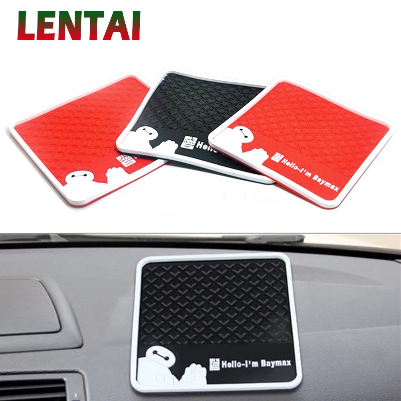 OVERE 1PC Car baymax non-slip mat Black Red For VW Golf 4 7 5 MK4 Mazda 6 cx-5 Peugeot 206 207 208 508 Touareg Tiguan Jetta | Автомобили и