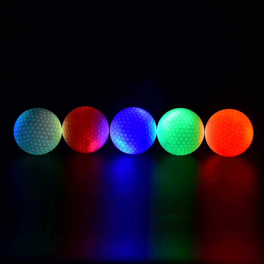 Новый светодиодный Электронные мяч для гольфа жаркая ночь Гольф подарок Цвет ful Light-Up Цвет мигает светящиеся