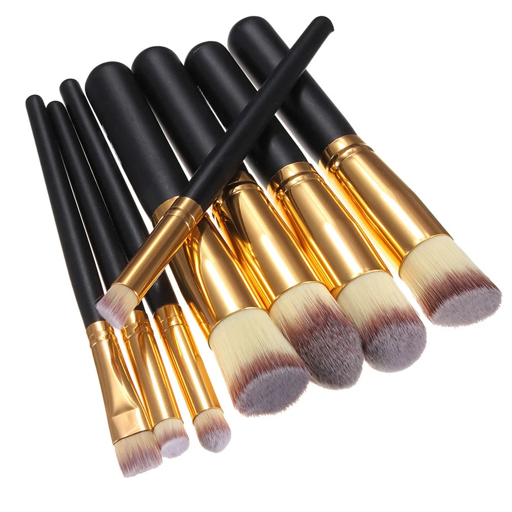 Brand 8Pcs Professional Makeup Brushes Set Foundation Blush Kabuki