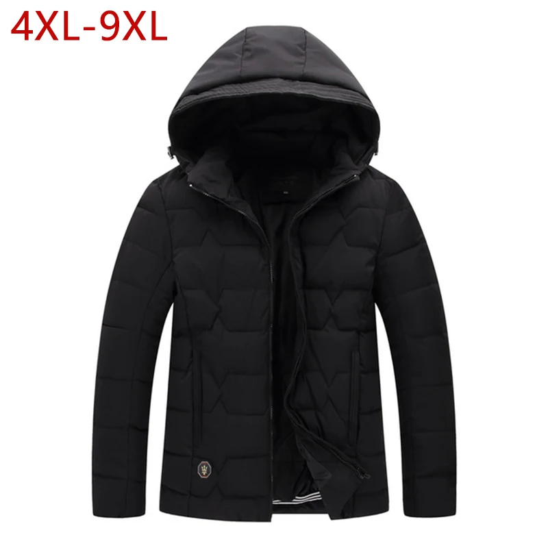

4XL-9XL Big Mens Size Winter Jacket 2019 Warm Coat Padded Thicken Parkas Brand Clothing Blouson Homme Camperas Hombre Abrigo W14