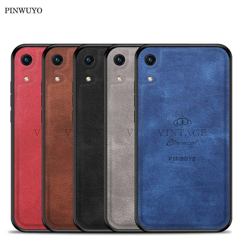 

For Huawei Honor 8A Case Cover Vintage Case Pu Leather PC Hard Cover Fitted Cases For Huawei Honor 8A protection Case 6.09''