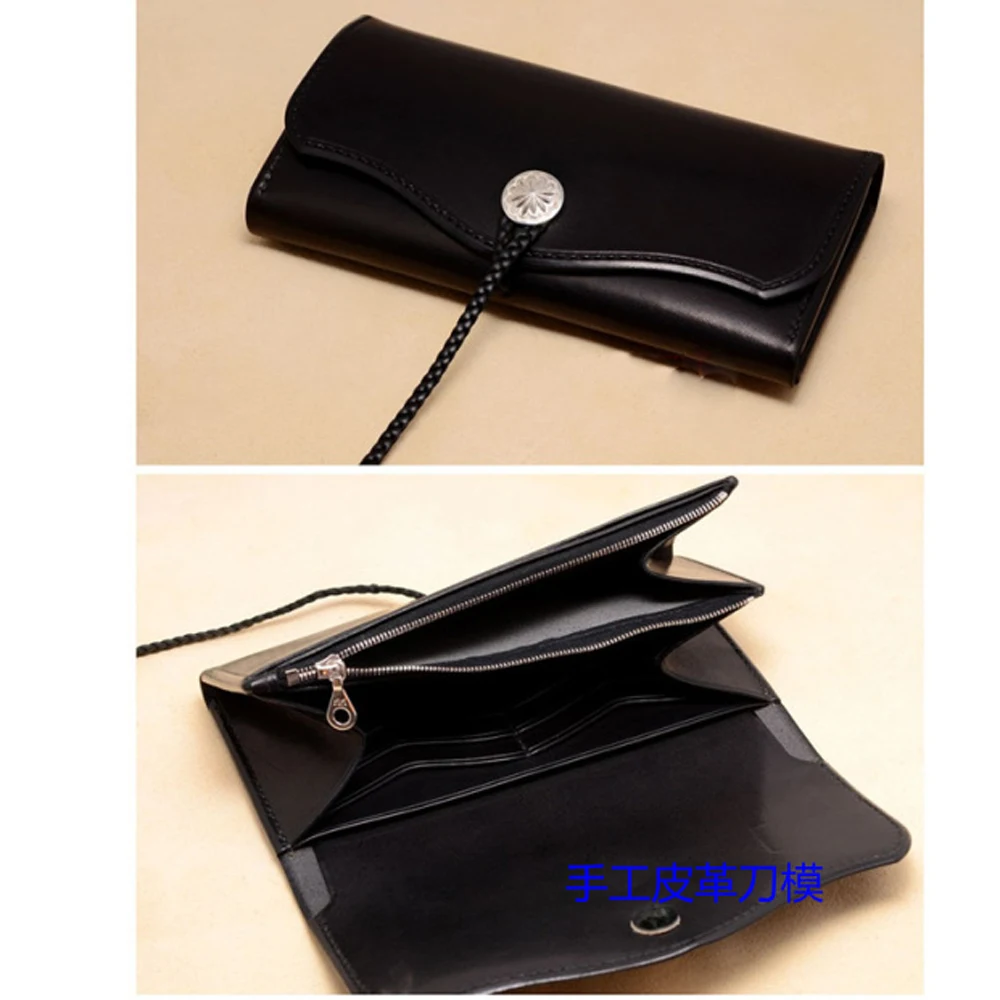 leather craft tools long wallet card holder die cutting knife mould hand punch tool set deri el aletleri template | Дом и сад