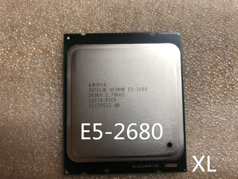 Процессор Intel Xeon E5 2680 cpu 2,7G обслуживание LGA 2011 SROKH C2 Восьмиядерный e5-2680 ПК настольный процессор cpu 2680