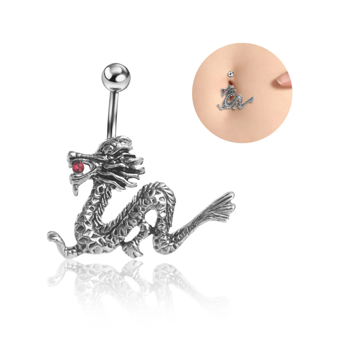 Sexy Belly Button Rings Dangle Surgical Steel Cool Crystal Belly Piercing Ring Simplebody 