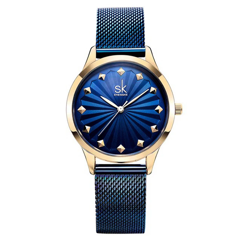 Shengke наручные часы женские SK0081 из нержавеющей стали кварцевые часы браслет часы Relogio Feminino SK роскошные женские часы