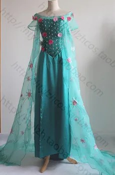 

2016 Adult Elsa evening prom dress elsa fever women Cosplay Halloween costumes