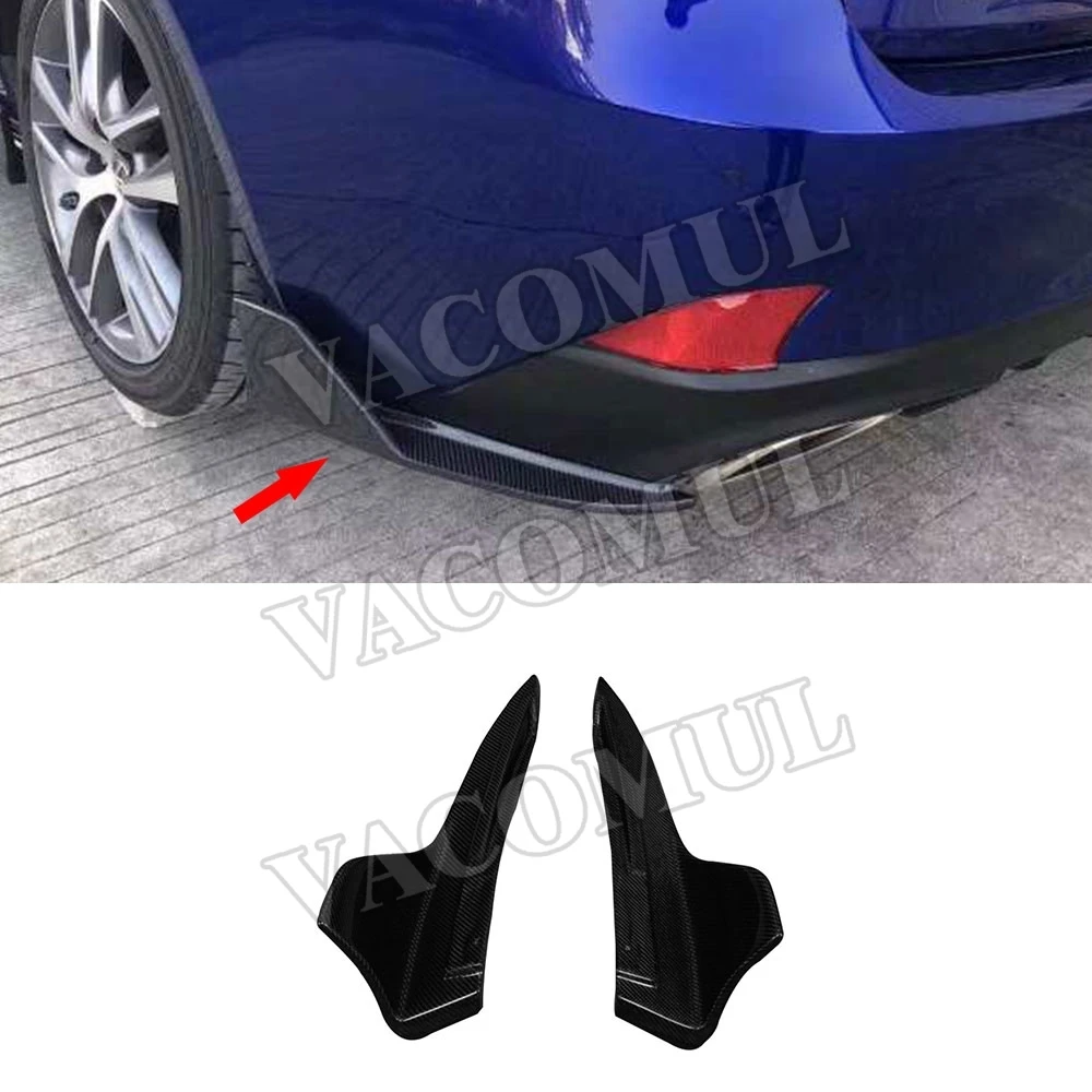 

Carbon Fiber Rear Bumper Splitters Trims for LEXUS IS300 IS350 IS F Sport Sedan 4 Door 2017 2018 Car styling