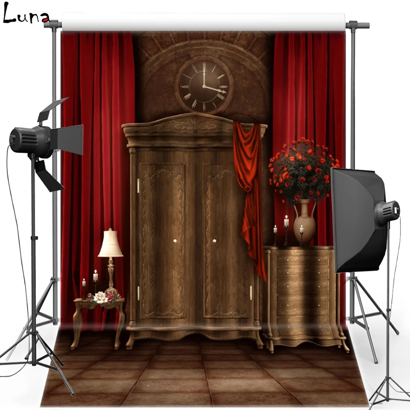 

Cabinet Flower Vinyl Photography Background Backdrop For Children Fairy Tale New Fabric Flannel Background For Photo Studio 1689