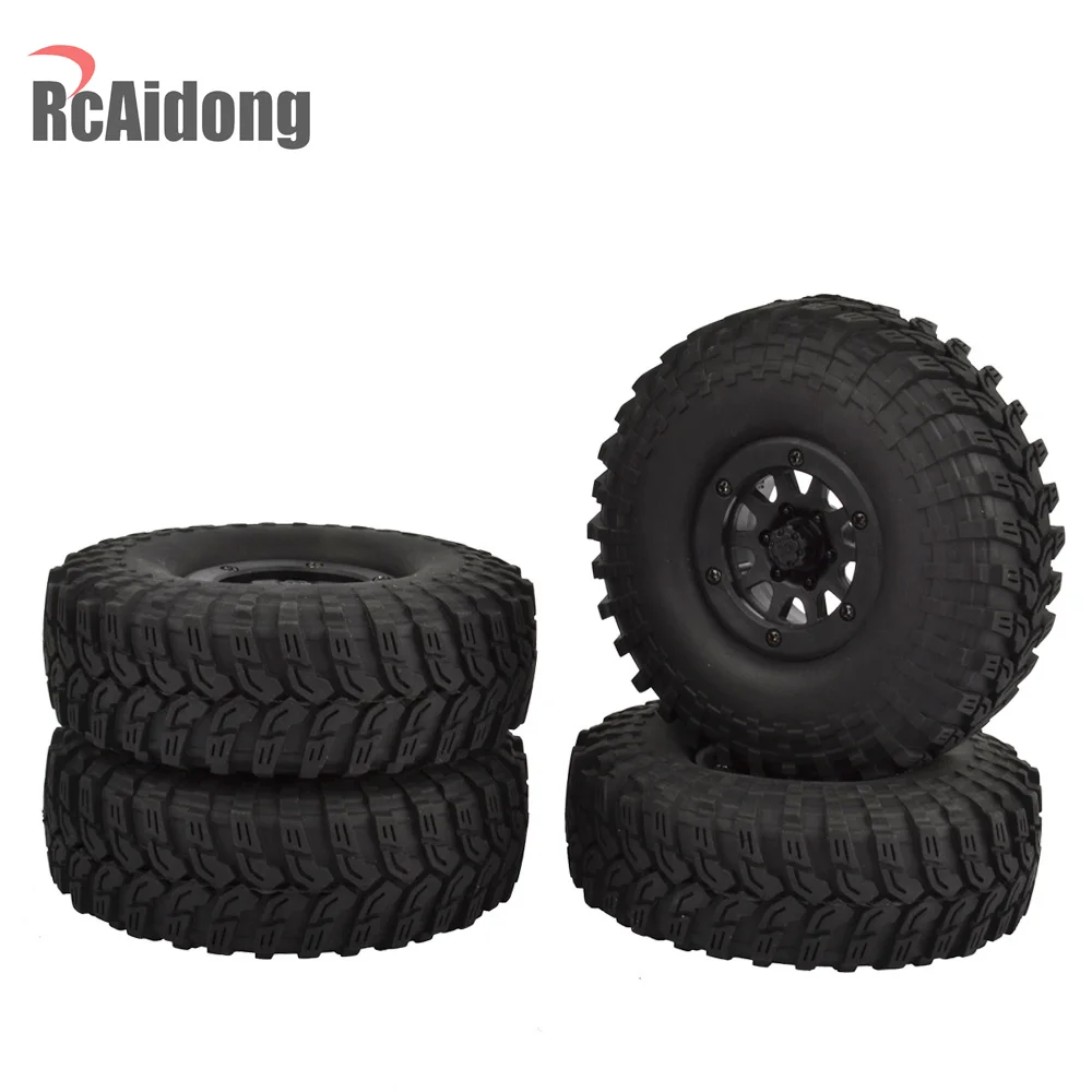 4 шт. 114 мм 1 9 &quotрезиновые шины и колеса Beadlock для осевого SCX10 90046 Traxxas TRX4 D90 1:10 RC Рок