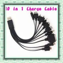 Universal Mobile Charging Cable USB Data Line Multifunctional Charging Line Multi 10 in 1 Mobile USB Charger Cable O25