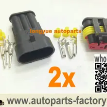 Longyue 3 way pin 2 комплект набор modo impermeabile filo elettrico коннектор