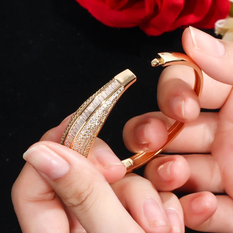 Pera, известный бренд, индийский Дубай, свадебный подарок, большой круглый кубический цирконий, винтажные женские вечерние браслеты-манжеты, ювелирные изделия Z034