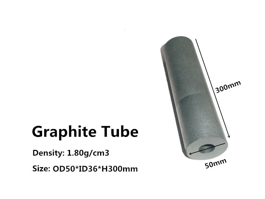 

Carbon-Graphite Tube OD50*300mm , graphite tube ventilating in molten metal with Minimum Exact Tolerance
