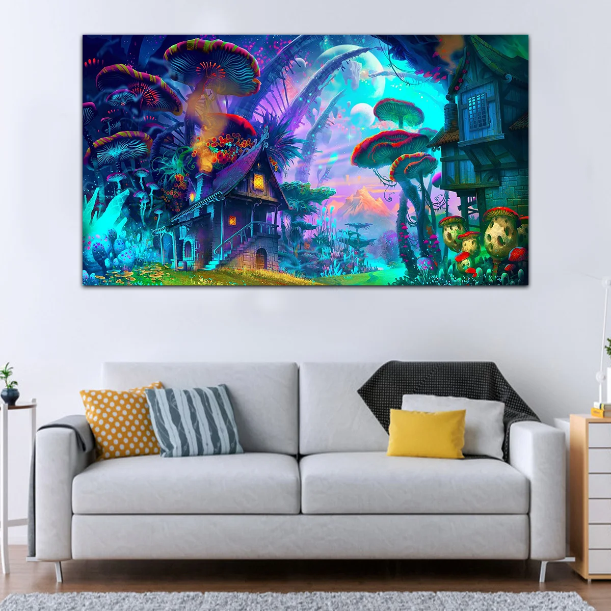 Вселенная плакат своими руками рамка Psychedel Trippy художественные плакаты и картина