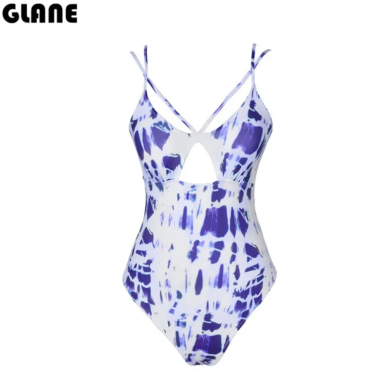 

2018 Summer One Piece bikini Swimsuit Sexy Halter Swimwear Bathing Suit Women Swim Wear female Biquini Bandage Monokini