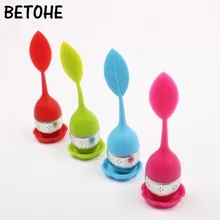 BETOHE красочные силиконовые сито для чая сладкий лист шаблон чай заварочный чайник с фильтром для свободного листа травяной сито для приправ инструменты