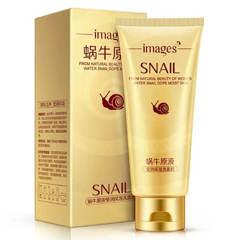 

Snail Facial Cleanser Plant Extract Facial Cleansing Rich Foaming Face Cleanser Moisturizing remove blackhead Face Skin