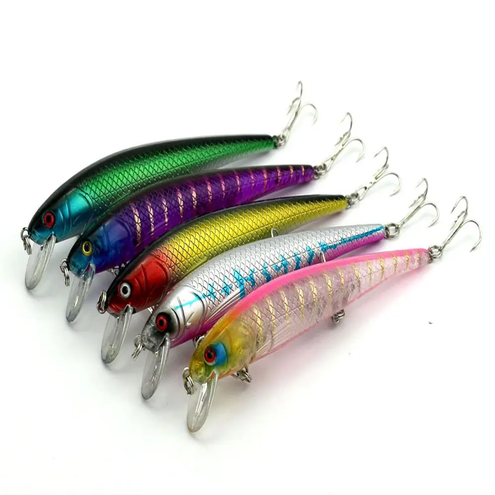 5 Pcs/Lot Minnow Fishing Lures Ball Make Noise Hard Plastic New Lure
