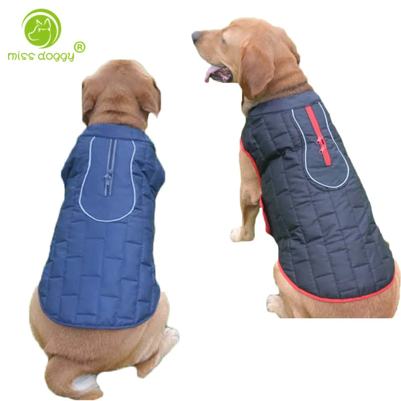 Zip Decoration Convenient Pet Dog Coat Clothes 3 Colors Solid Puppy Dog