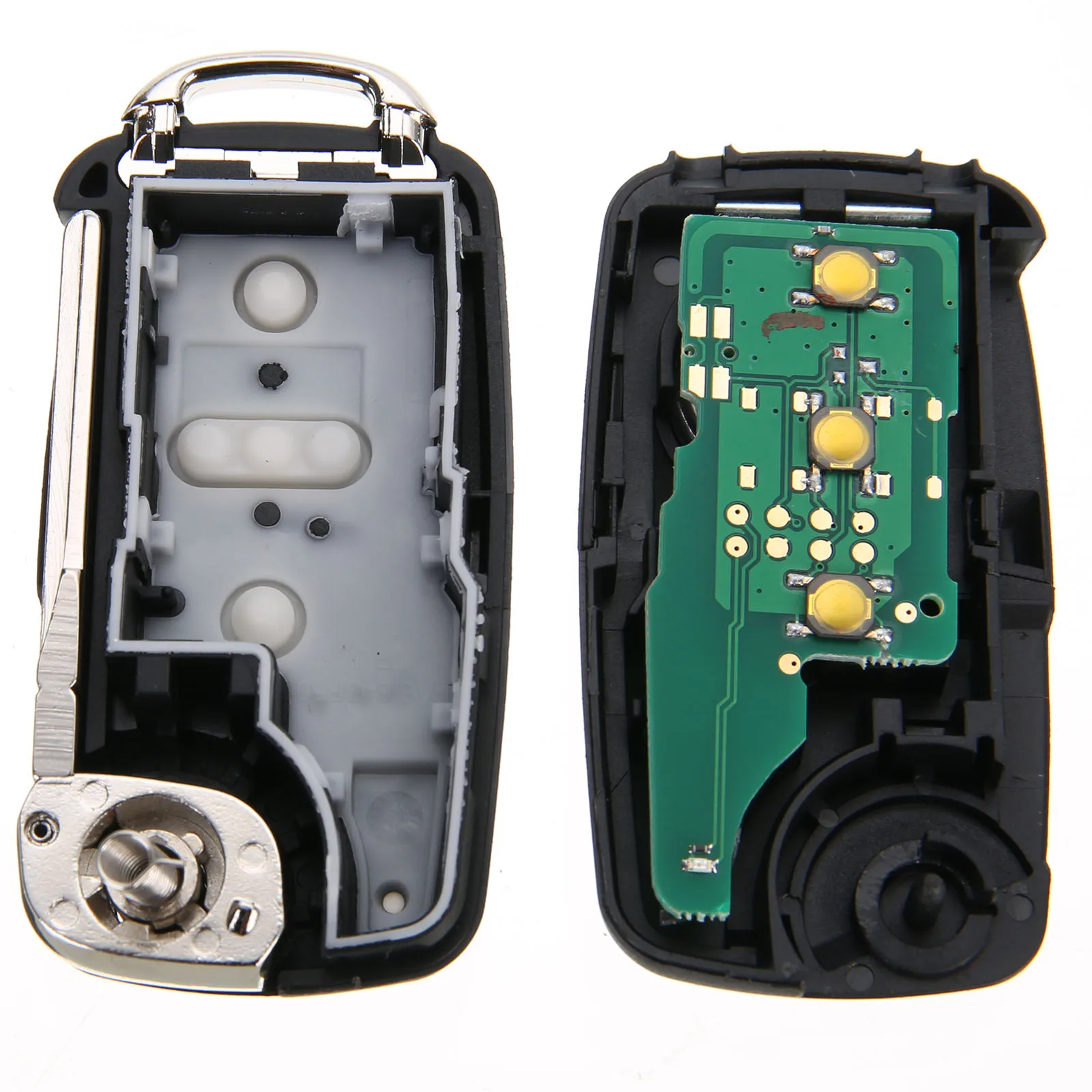 

New Flip Folding 3 Button Remote Key Fob 434MHz ID48 Chip Car Replacement Key For V-W G-olf J-etta
