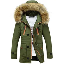 2016 Winter Men’s Fur Hooded Coat Casual Army Tactical Jacket Coat Brand Male Sweatshirt Windbreaker Jacket Waterproof Plus Size