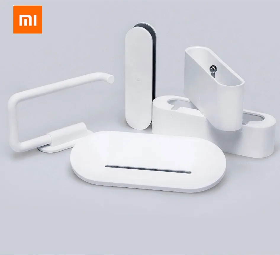 Xiaomi HL 5 в 1 гаджеты для ванной держатель мобильного телефона mijia чехол мыльница держатель туалетной бумаги для xiaomi Mijia умный дом D5