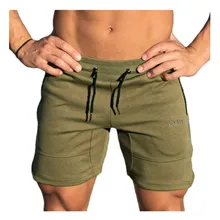 Модные мужские шорты, спортивные штаны для бодибилдинга, тренажерного зала, шорты для бега, повседневные хлопковые шорты для мужчин, Новинка