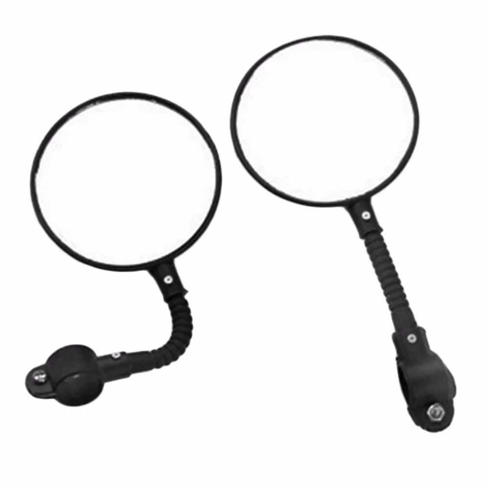 1pc Bike Mirrors Bicycle Handlebar Flexible Rear Back View Rearview Mirror Black wholesale